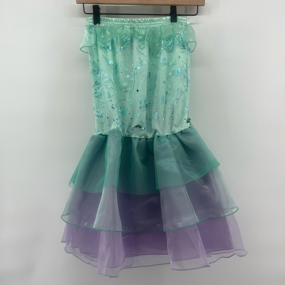 NWOT Disney’s Ariel Costume Halloween Dress Up Girl’s Size 7/8 Strapless - Picture 5 of 7